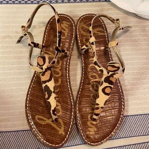 8.5 Sam Edelman Leopard Print Sandals
